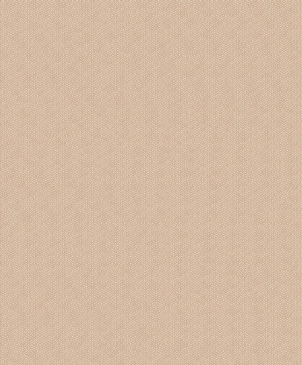 Seabrook Spiro Geometric Ivory & Terra Cotta Wallpaper