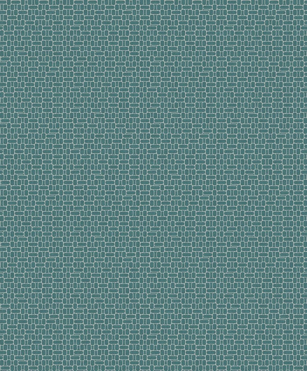 Seabrook Capsule Geometric Perry Teal Wallpaper