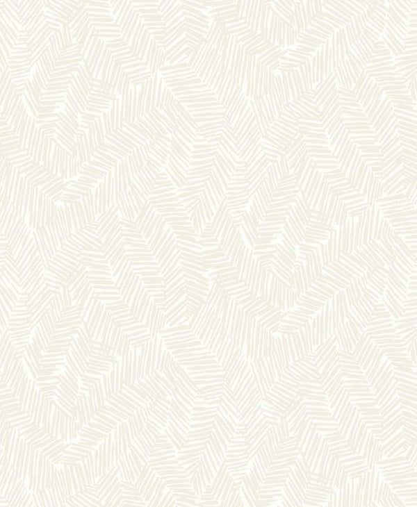 Seabrook Lush Ivory Wallpaper