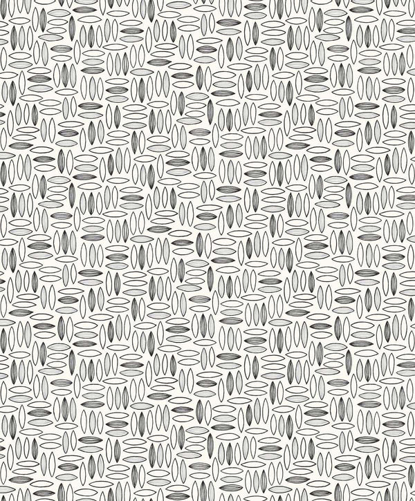 Seabrook Pip Geo Salt And Pepper Wallpaper