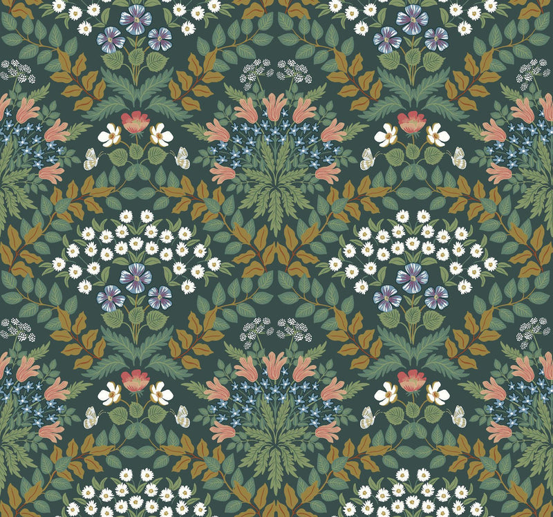 Rifle Paper Co. Bramble Green Wallpaper
