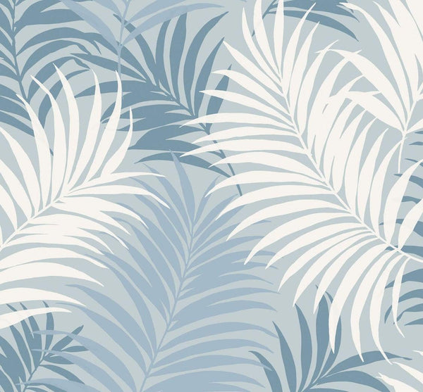 Seabrook Via Palma Blue Frost, Carolina Blue, And Air Force Blue Wallpaper