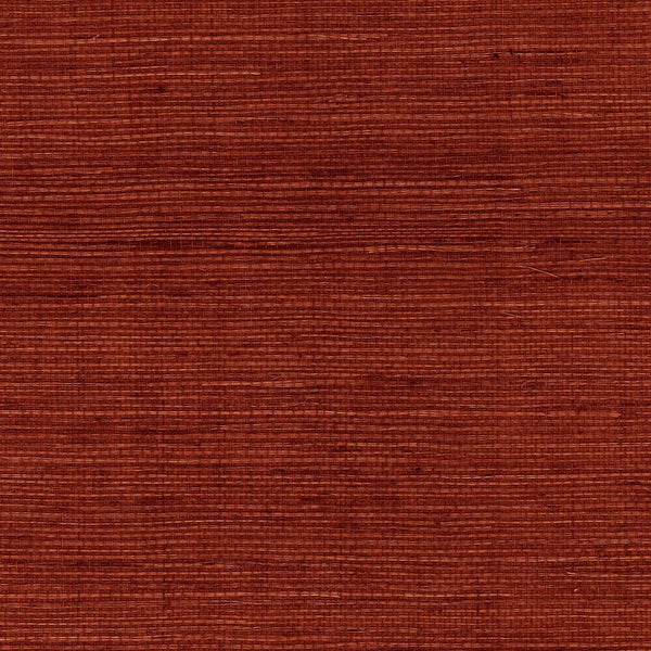 Seabrook Sisal Grasscloth Cabernet Wallpaper