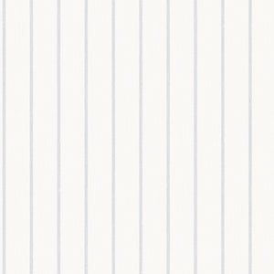 Schumacher - Shirt Stripe - White - 6856 - Wallpaper