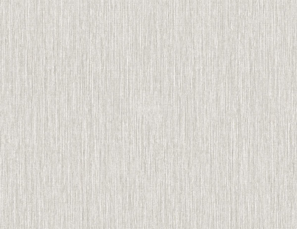 Seabrook Vertical Stria Fog & Metallic Silver Wallpaper