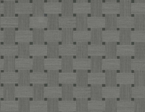Seabrook Basketweave Greyhound Wallpaper