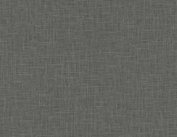 Seabrook Myrna Linen Charcoal Wallpaper
