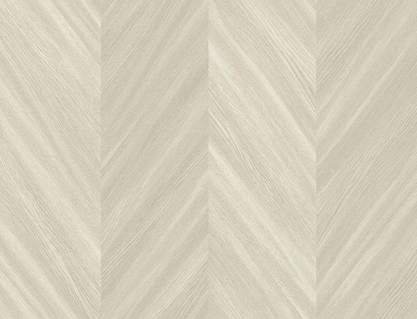 Seabrook Chevron Wood Bister Wallpaper