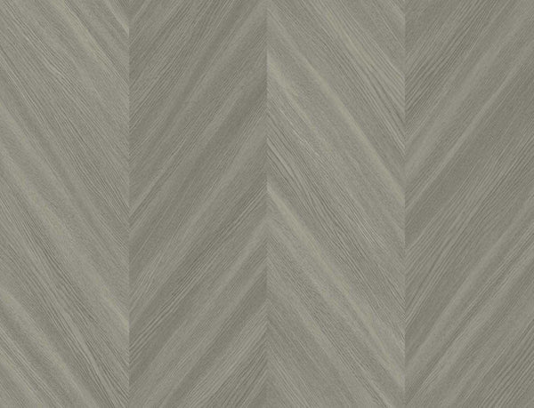 Seabrook Chevron Wood Veneer Wallpaper