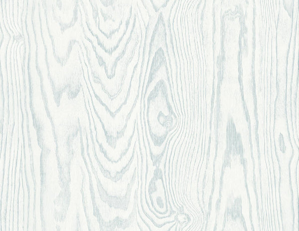 Seabrook Kyoto Faux Woodgrain Soft Blue Wallpaper