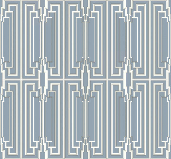 Seabrook Manhattan Peacock Wallpaper