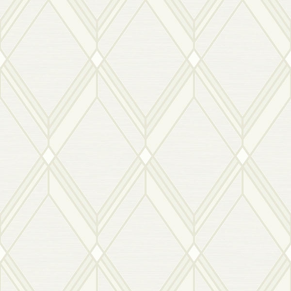 Seabrook Brooklyn Diamond Metallic Pearl Wallpaper