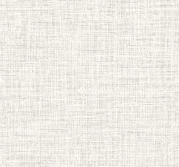 Seabrook Glitter Faux Finish White Linen Wallpaper