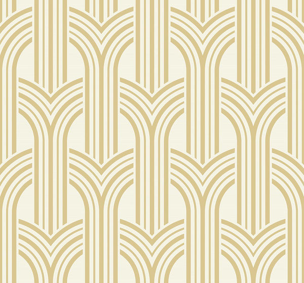 Seabrook Broadway Arches Golden Nugget Wallpaper