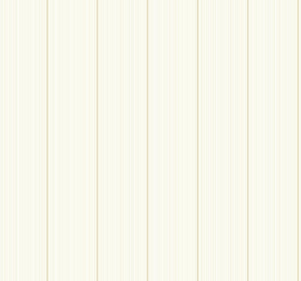 Seabrook Rockefeller Stripe Honey Stick Wallpaper