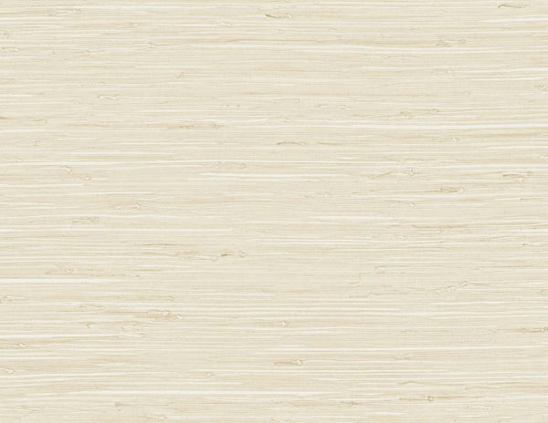 Seabrook Marion Faux Arrowroot Rolled Oats Wallpaper
