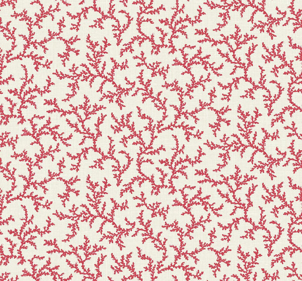 Seabrook Corail Antique Ruby Wallpaper
