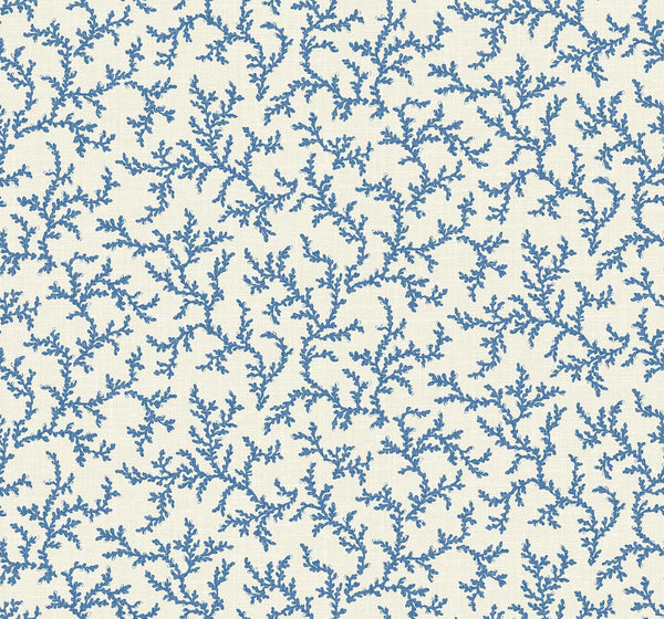 Seabrook Corail Denim Wash Wallpaper