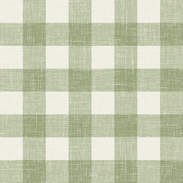 Seabrook Bebe Gingham Herb Wallpaper