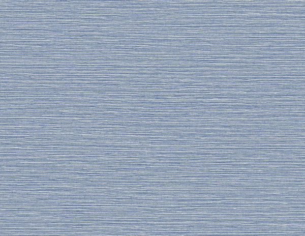 Seabrook Tiger Island Faux Sisal Riviera Blue Wallpaper