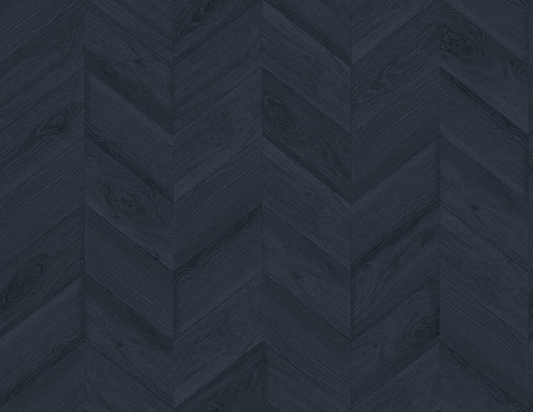 Seabrook Keone Bay Chevron Nightfall Wallpaper