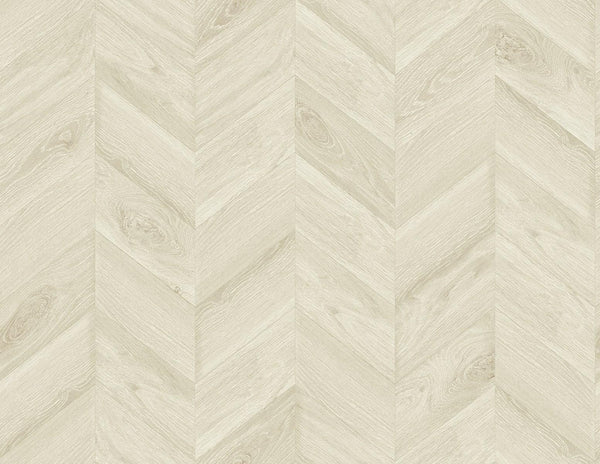 Seabrook Keone Bay Chevron Oat Wallpaper