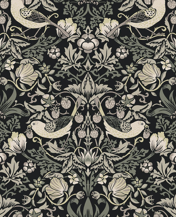 Seabrook Fragaria Garden Blacksmith Wallpaper