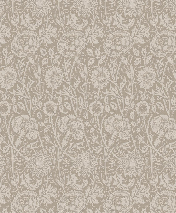 Seabrook Tonal Floral Trail Taupe Wallpaper