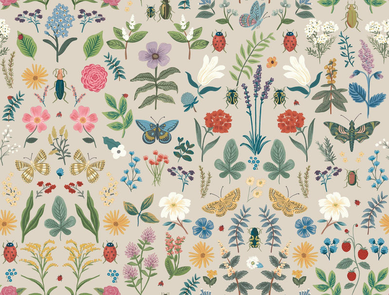 Rifle Paper Co. Curio Peel And Stick Beige Wallpaper