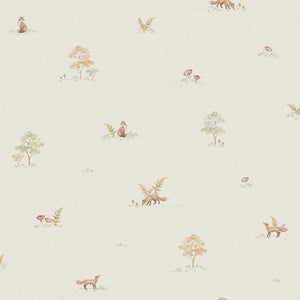 Schumacher - Little Fox - Soft Neutral - 6923 - Wallpaper