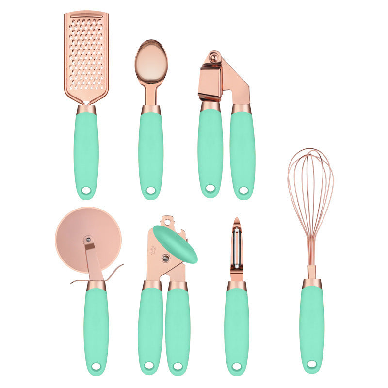 Kitchen Household Peeler Gadget Copper Plating Set glodeco