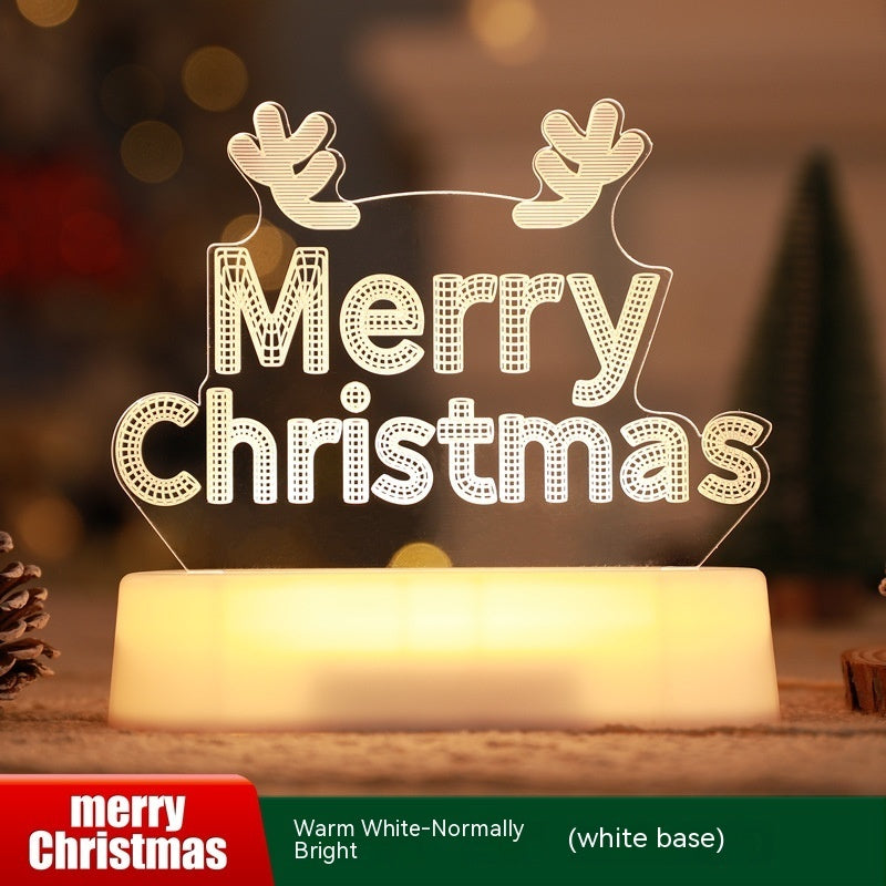 Christmas 3D LED Night Light Acrylic Lamp – Kids Gift Decor. glodeco