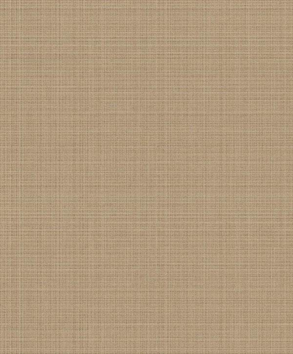 Seabrook Crosshatch Linen Metallic Taupe Wallpaper