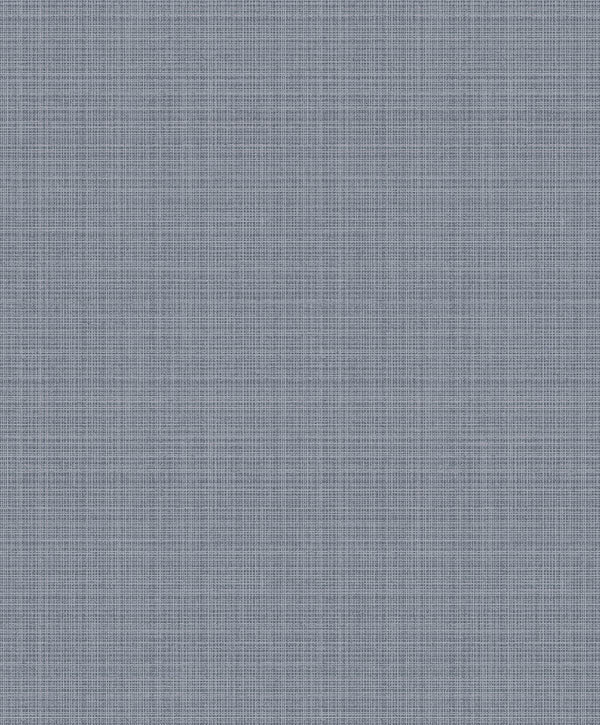 Seabrook Crosshatch Linen Metallic Smoke Wallpaper