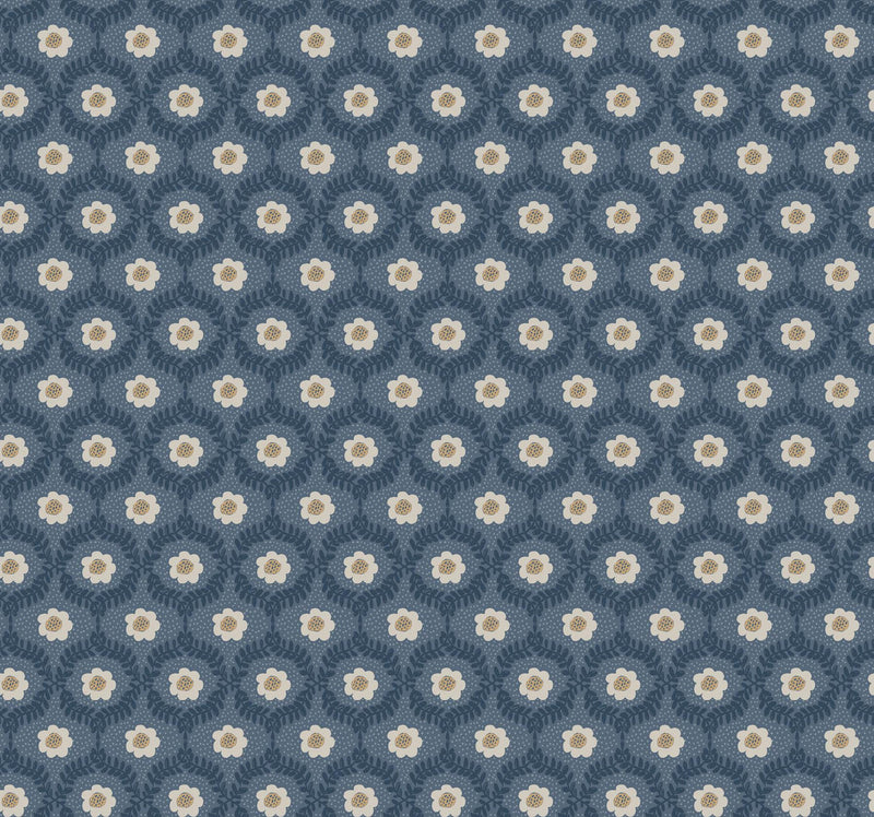 Rifle Paper Co. Emma Blue Wallpaper