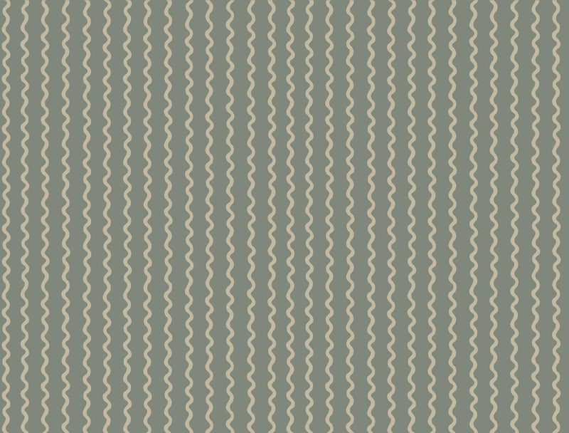 Rifle Paper Co. Rickrack Green Wallpaper