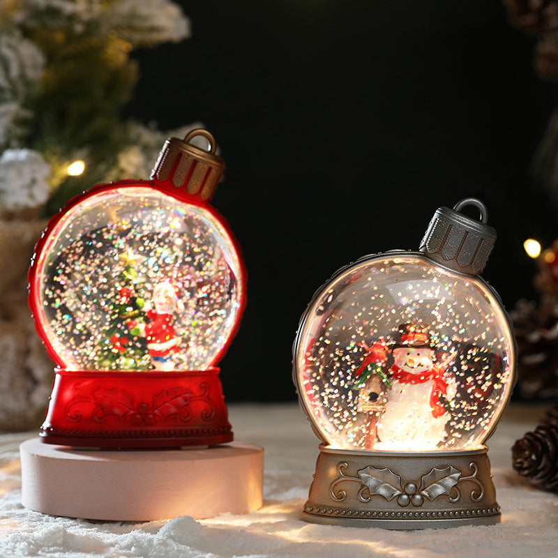 Christmas LED Flame Light Decorations – Home Holiday Scene Decor. glodeco
