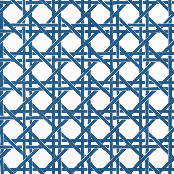Thibaut Canary Trellis Navy Wallpaper - T15821