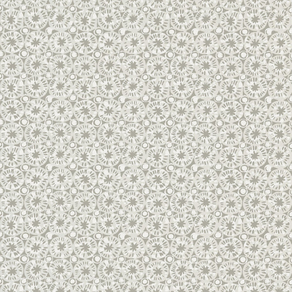 Thibaut Sand Dollar Pearl And Charcoal Wallpaper - T15859
