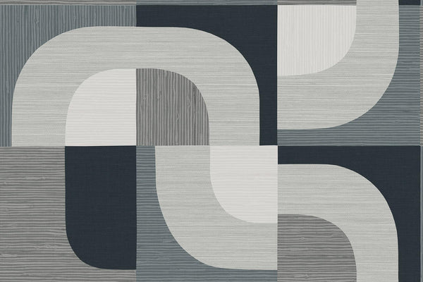 Seabrook Tampere Charcoal Wallpaper