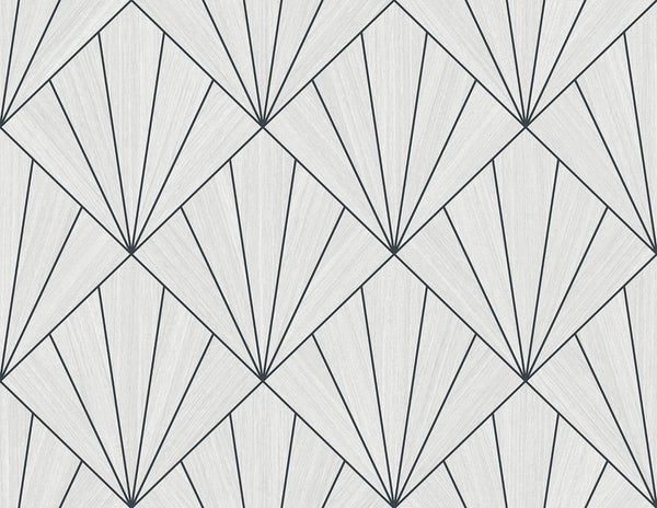 Seabrook Mikkeli Heathered Black Wallpaper