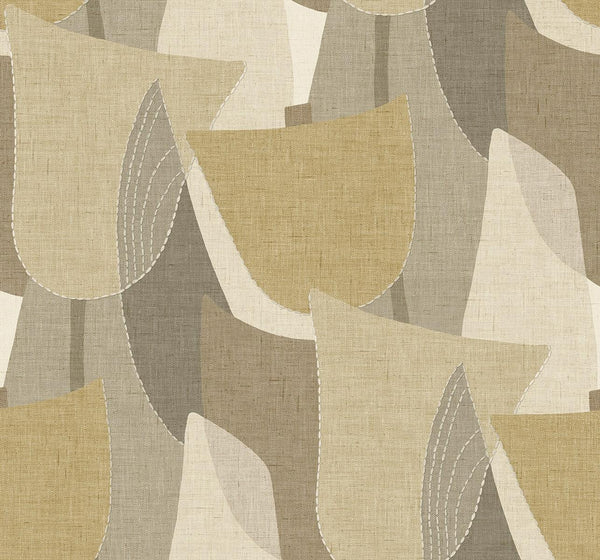 Seabrook Mosley Tulips Dune Wallpaper