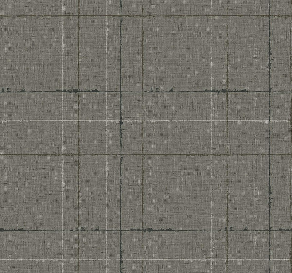 Seabrook Gorton Plaid Mocha Wallpaper