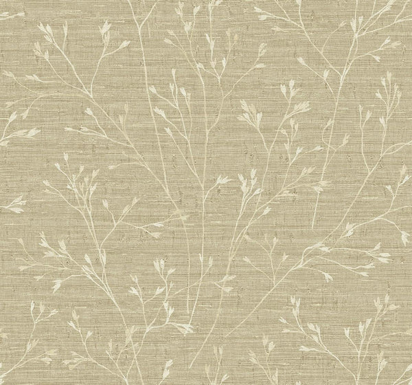 Seabrook Withington Branch Sugar Wallpaper