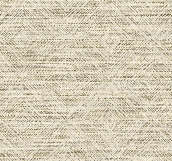 Seabrook Leigh Diamond Cappuccino Wallpaper