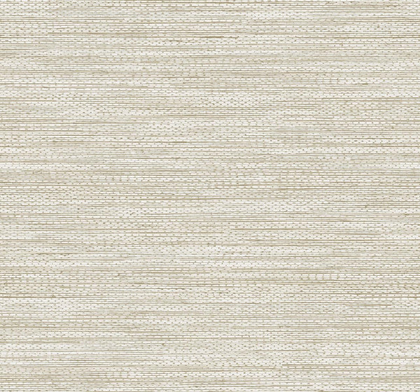 Seabrook Hollinwood Weave Sand Wallpaper