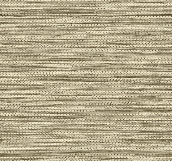 Seabrook Hollinwood Weave Hazelnut Wallpaper