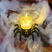Halloween Pumpkin Spider Candle Light Props – Scary Party Decor glodeco