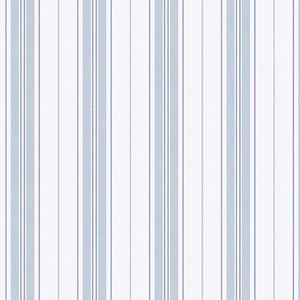 Schumacher - HamnskAR Stripe - Blues - 8875 - Wallpaper