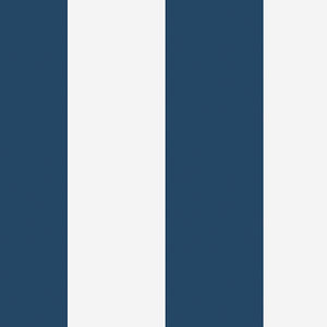 Schumacher - Orust Stripe - Navy - 8878 - Wallpaper